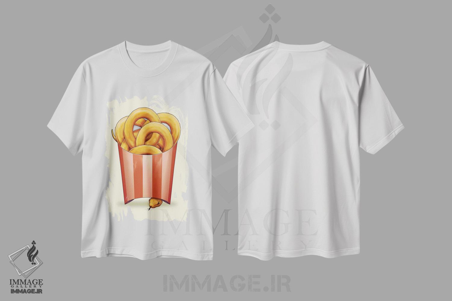 تیشرت طرح دار به دام انداختن، تزئینی اثر آدام لاولس | immage.ir