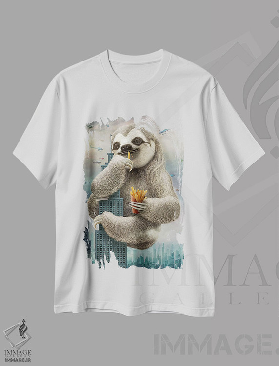 تیشرت طرح دار حملهٔ کُندرو، هنر دیجیتال اثر آدام لاولس | immage.ir