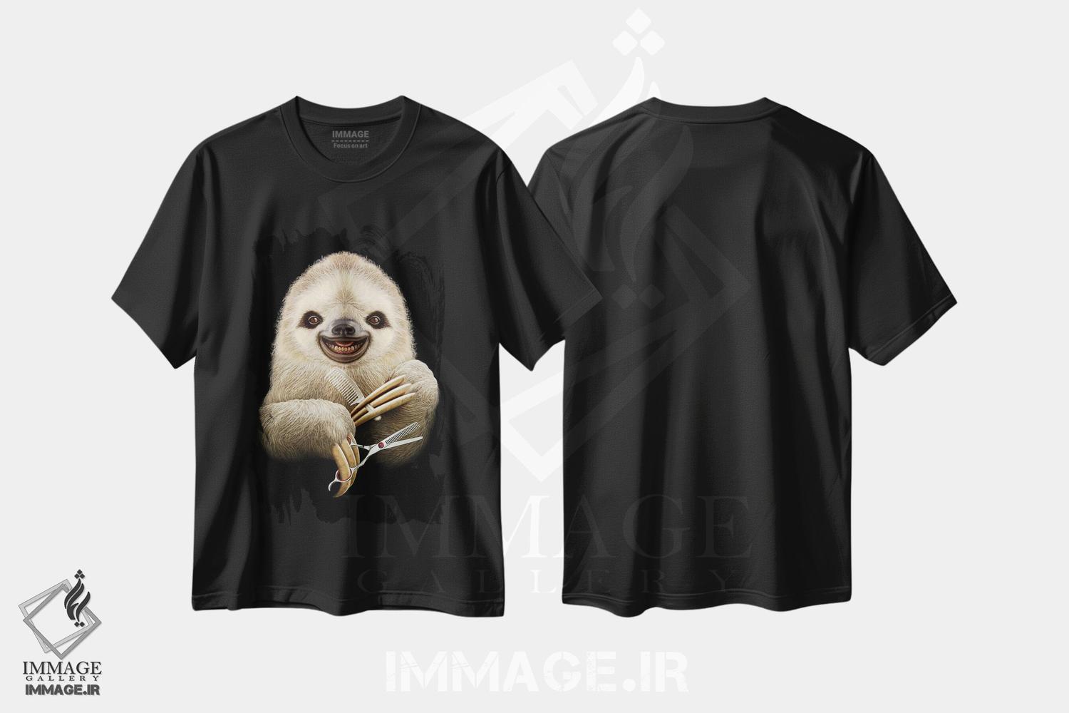 تیشرت طرح دار آرایشگر کُندرو، هنر دیجیتال اثر آدام لاولس | فروشگاه ایماژ