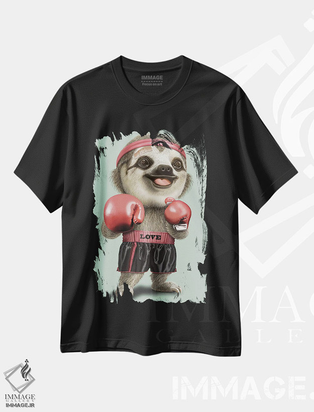تیشرت طرح دار کُندروی بوکسور ۲۰۲۲، هنر دیجیتال اثر آدام لاولس | فروشگاه ایماژ