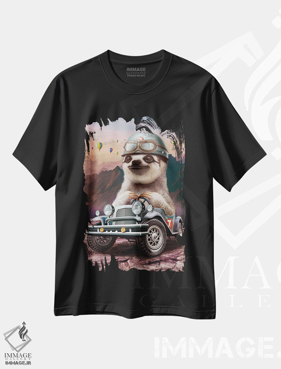 تیشرت طرح دار کُندرو در ماشین مسابقه، هنر دیجیتال اثر آدام لاولس | فروشگاه ایماژ