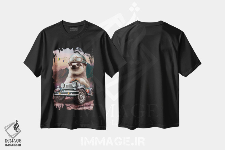 تیشرت طرح دار کُندرو در ماشین مسابقه، هنر دیجیتال اثر آدام لاولس | فروشگاه ایماژ