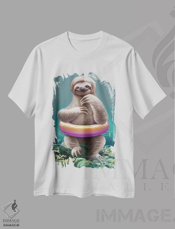 تیشرت طرح دار کُندرو با حلقه نجات، هنر دیجیتال اثر آدام لاولس | immage.ir