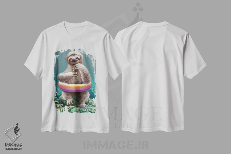 تیشرت طرح دار کُندرو با حلقه نجات، هنر دیجیتال اثر آدام لاولس | immage.ir