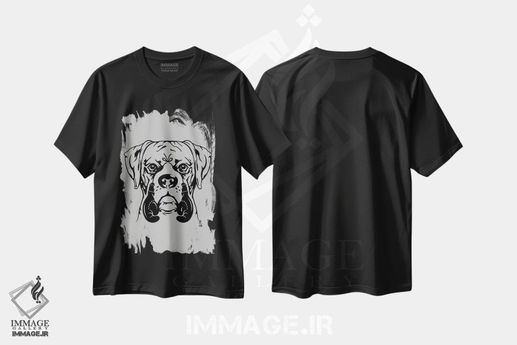 تیشرت طرح دار بوکسور جوان، هنر دیجیتال اثر آدام لاولس | فروشگاه ایماژ