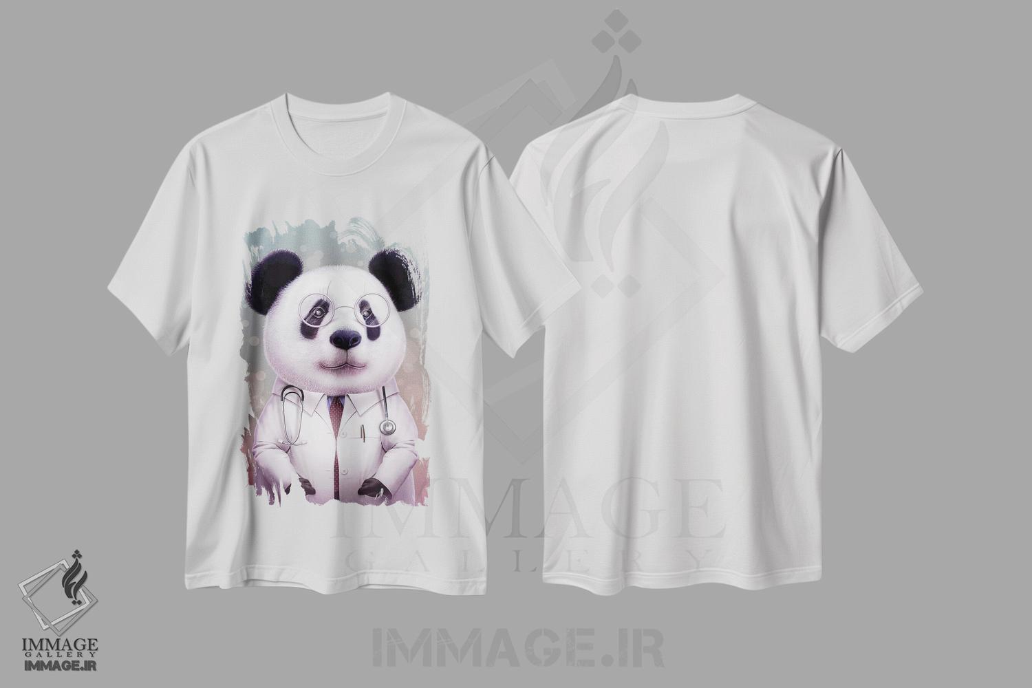 تیشرت طرح دار پاندای دکتر، تزئینی اثر آدام لاولس | immage.ir