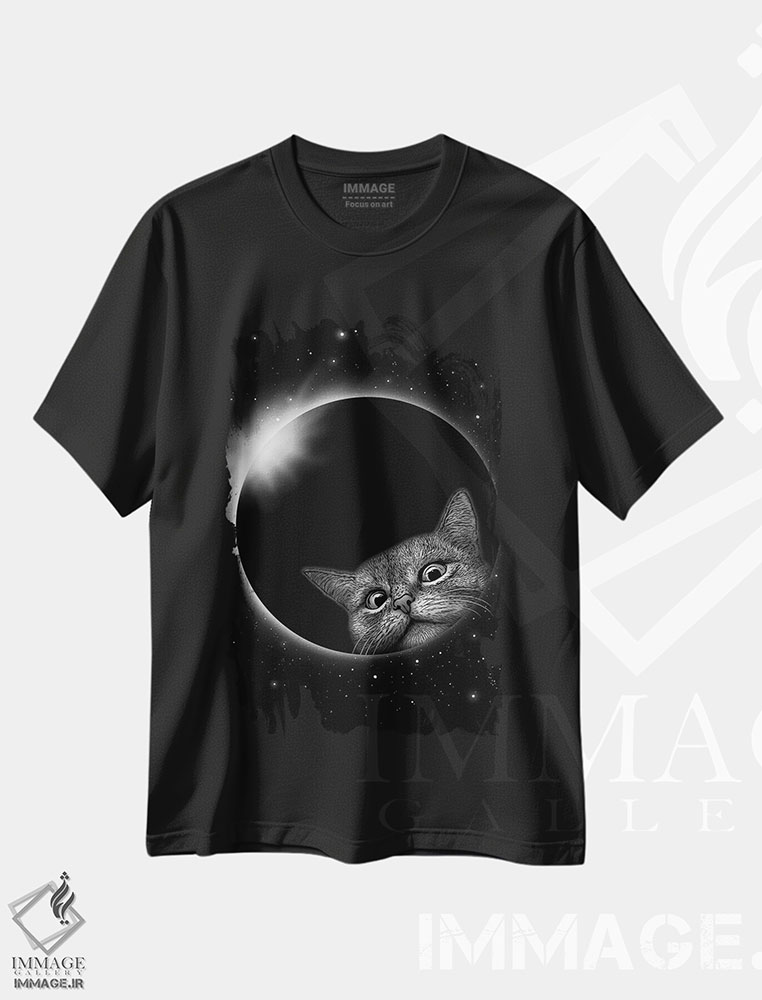 تیشرت طرح دار گرفتگی گرهنه، تزئینی اثر آدام لاولس | فروشگاه ایماژ