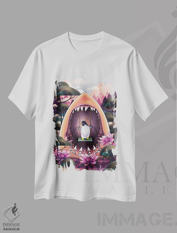 تیشرت طرح دار خوش بگذران، تزئینی اثر آدام لاولس | immage.ir