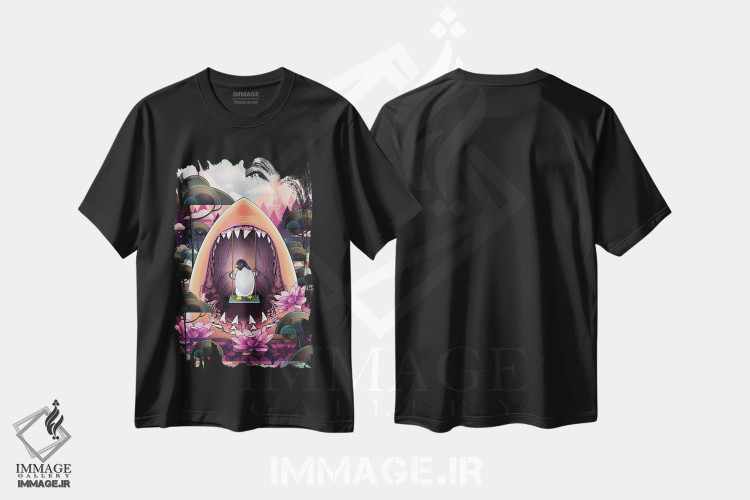 تیشرت طرح دار خوش بگذران، تزئینی اثر آدام لاولس | فروشگاه ایماژ