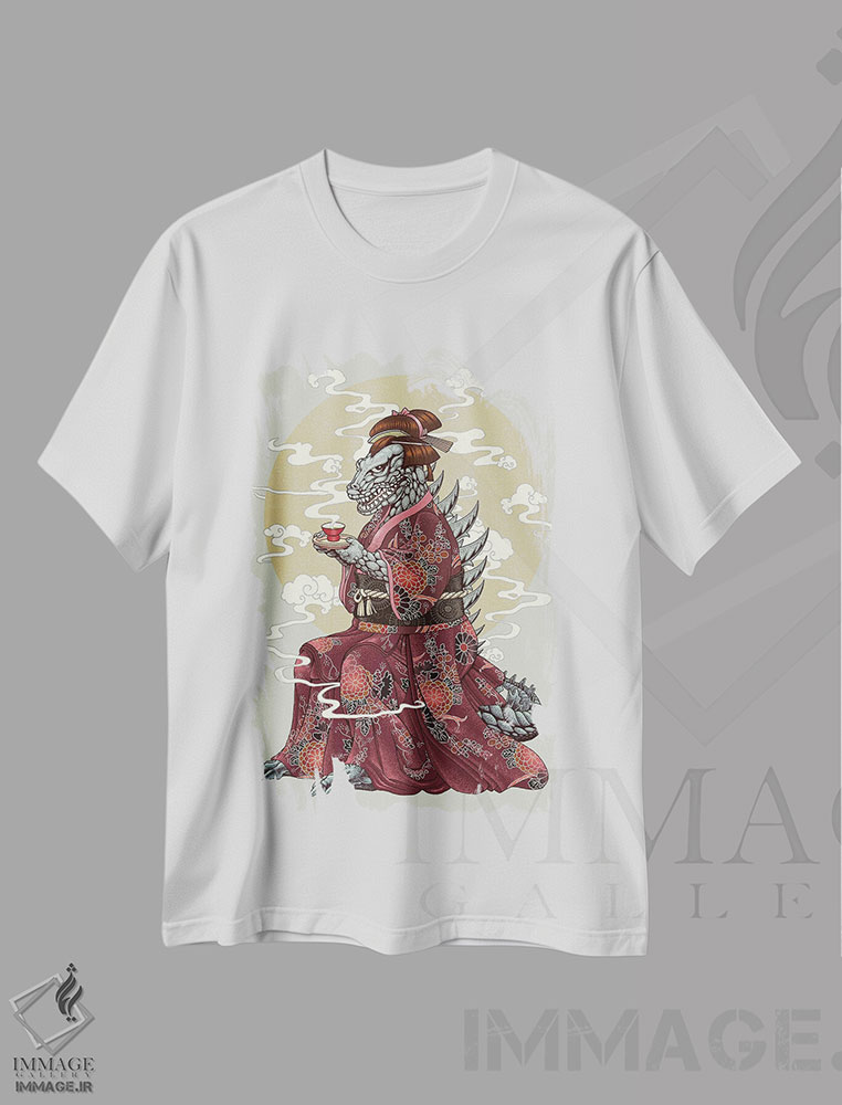 تیشرت طرح دار کیمونو، تزئینی اثر آدام لاولس | immage.ir