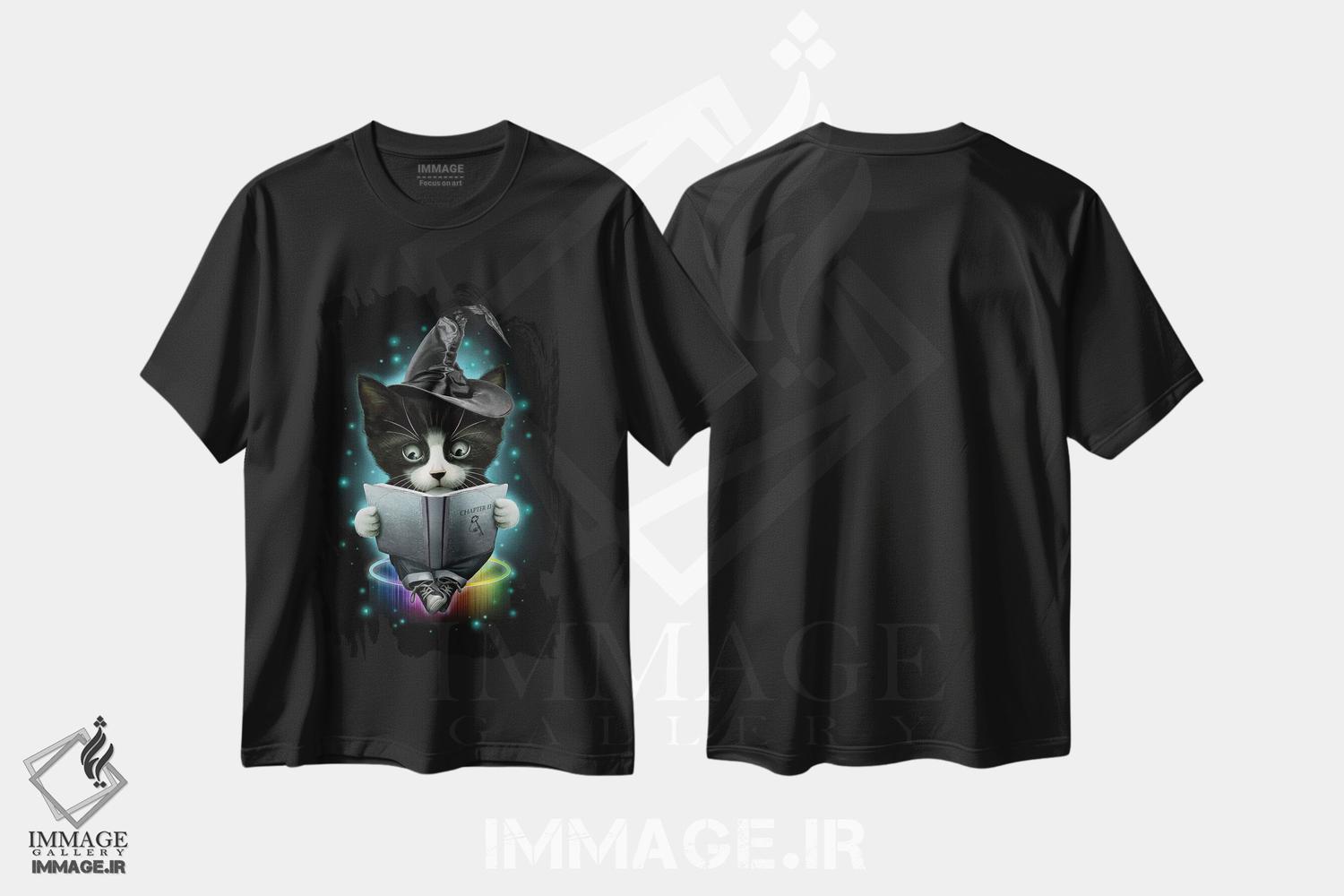 تیشرت طرح دار جادوگر، تزئینی اثر آدام لاولس | فروشگاه ایماژ