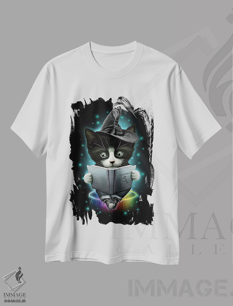 تیشرت طرح دار جادوگر، تزئینی اثر آدام لاولس | immage.ir