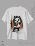 تیشرت طرح دار پاندای فلزی، تزئینی اثر آدام لاولس | immage.ir