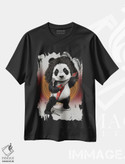 تیشرت طرح دار پاندای فلزی، تزئینی اثر آدام لاولس | فروشگاه ایماژ