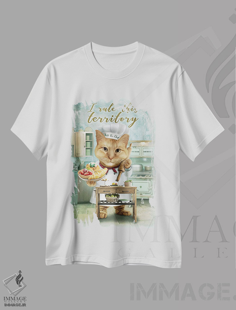 تیشرت طرح دار قلمرو من، تزئینی اثر آدام لاولس | immage.ir