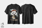 تیشرت طرح دار پاندا در حال خوردن نودل، تزئینی اثر آدام لاولس | فروشگاه ایماژ
