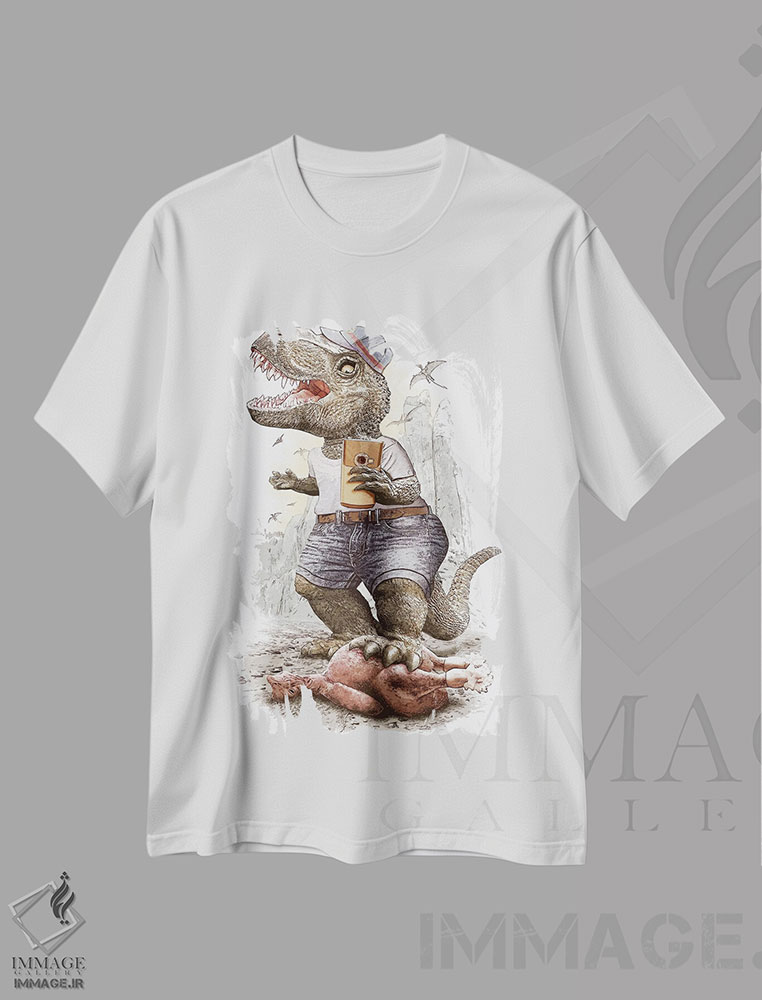 تیشرت طرح دار به اشتراک گذاشتن یعنی اهمیت دادن، تزئینی اثر آدام لاولس | immage.ir