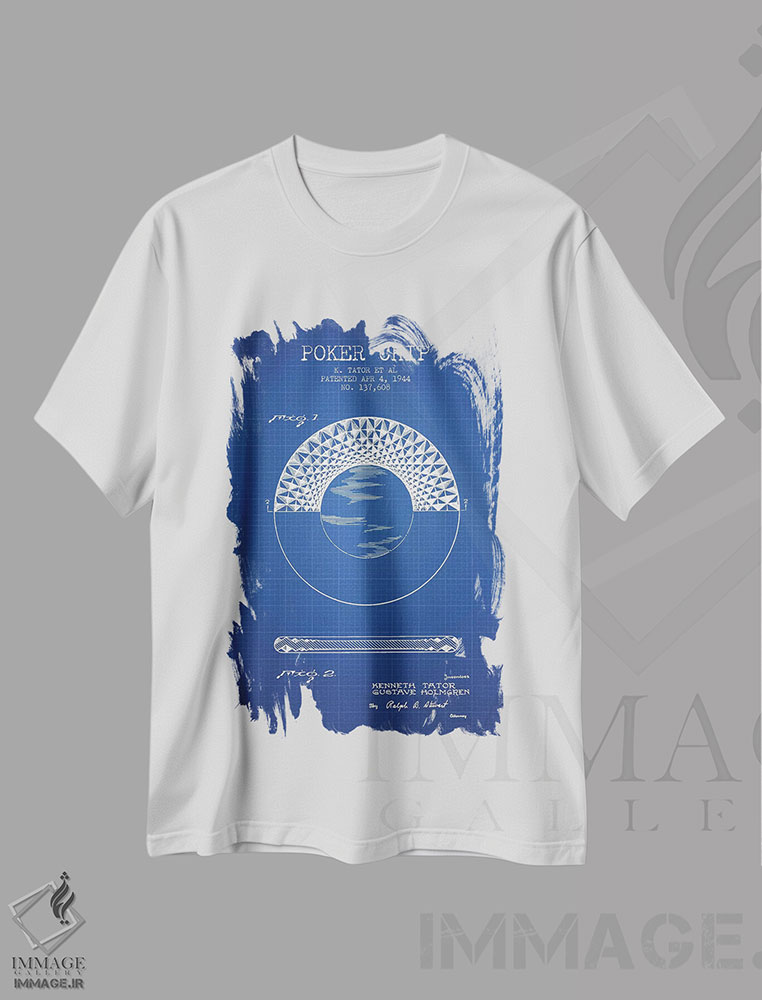 تیشرت طرح دار طرح پتنت چیپ پوکر کی. تیتور و همکاران، وینتیج و رترو اثر پیکسل کهنه | immage.ir