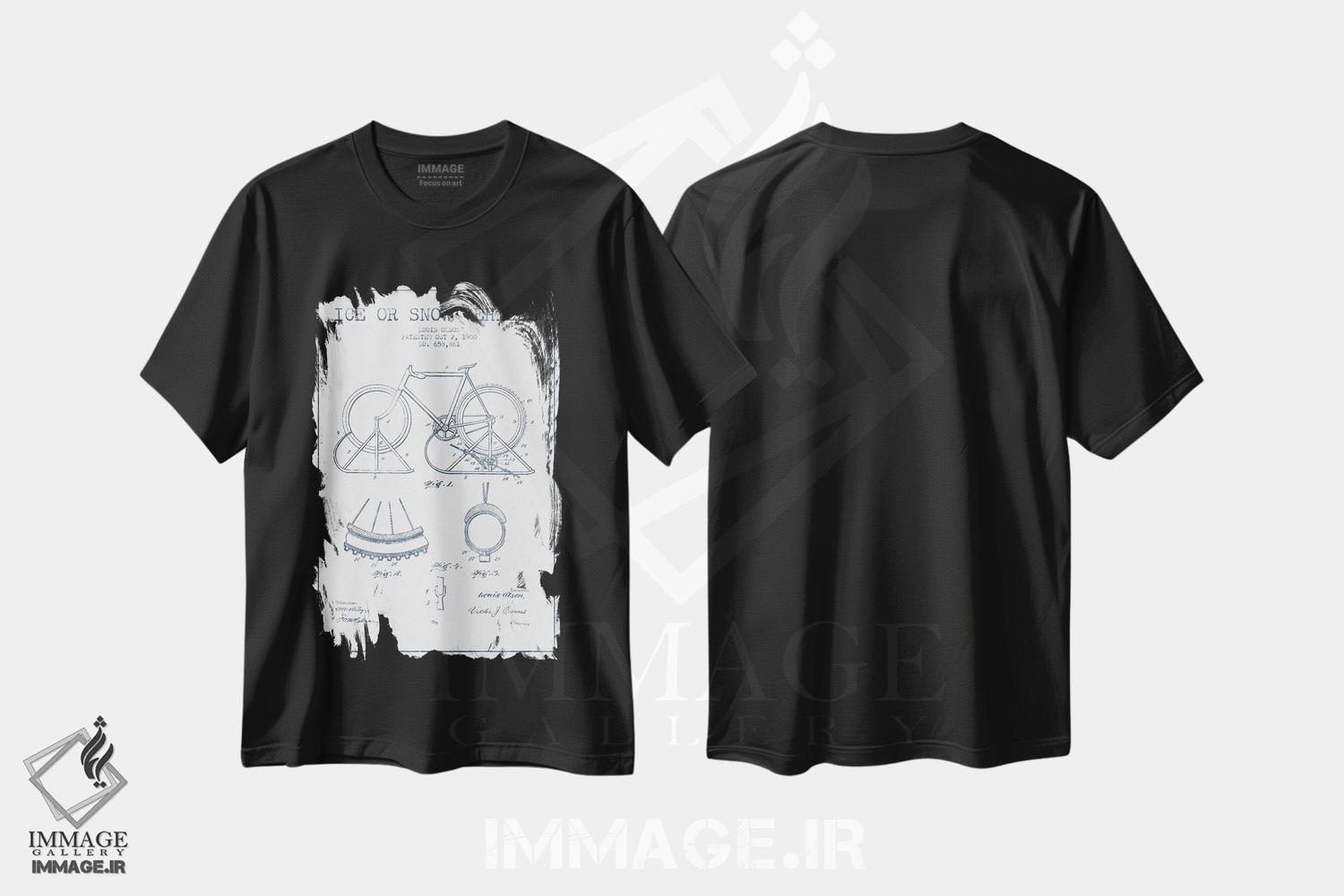 تیشرت طرح دار آثار پیکسل کهنه - immage.ir