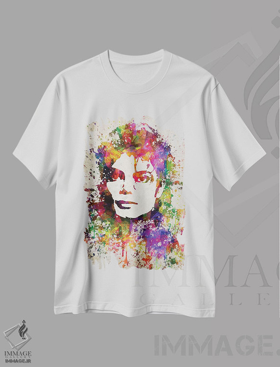 تیشرت طرح دار مایکل جکسون، هنر آمریکایی آفریقایی تبار اثر پیکسل کهنه | immage.ir
