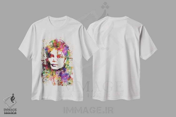 تیشرت طرح دار مایکل جکسون، هنر آمریکایی آفریقایی تبار اثر پیکسل کهنه | immage.ir