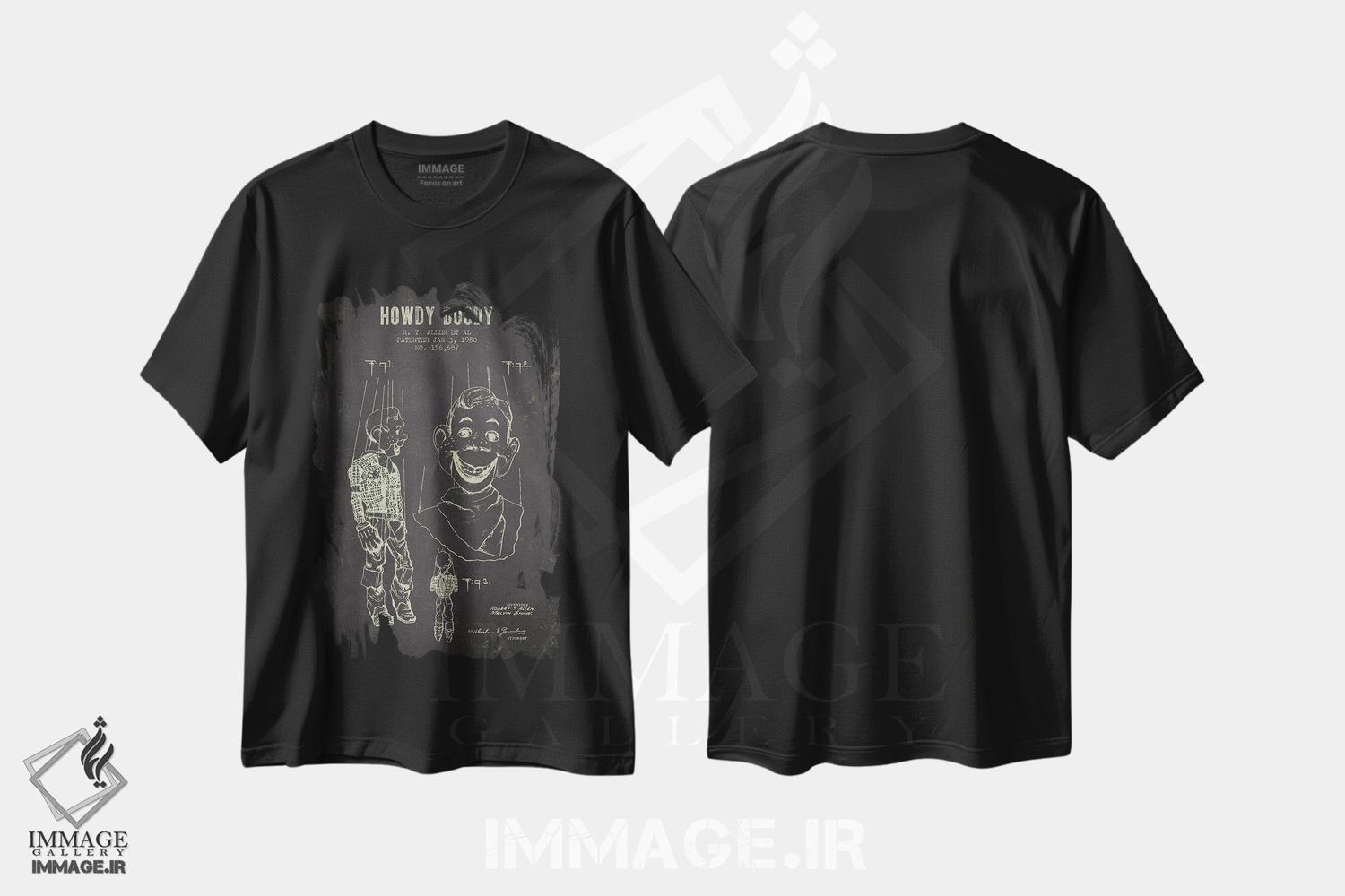تیشرت طرح دار طرح پتنت عروسک هودی دودی آر.وای. آلن و همکاران، وینتیج و رترو اثر پیکسل کهنه | فروشگاه ایماژ