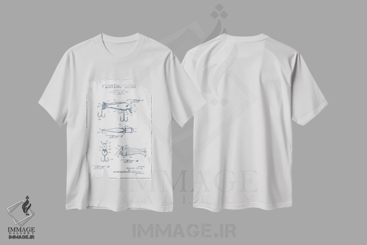 تیشرت طرح دار طرح پتنت طعمه ماهیگیری ریموند مک ویشماره ۱، وینتیج و رترو اثر پیکسل کهنه | immage.ir