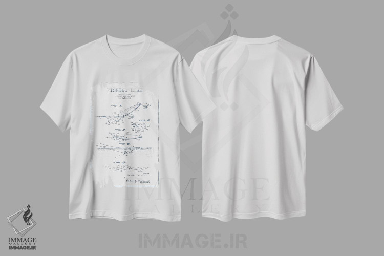 تیشرت طرح دار طرح پتنت طعمه ماهیگیری ریموند مک ویشماره ۴، وینتیج و رترو اثر پیکسل کهنه | immage.ir