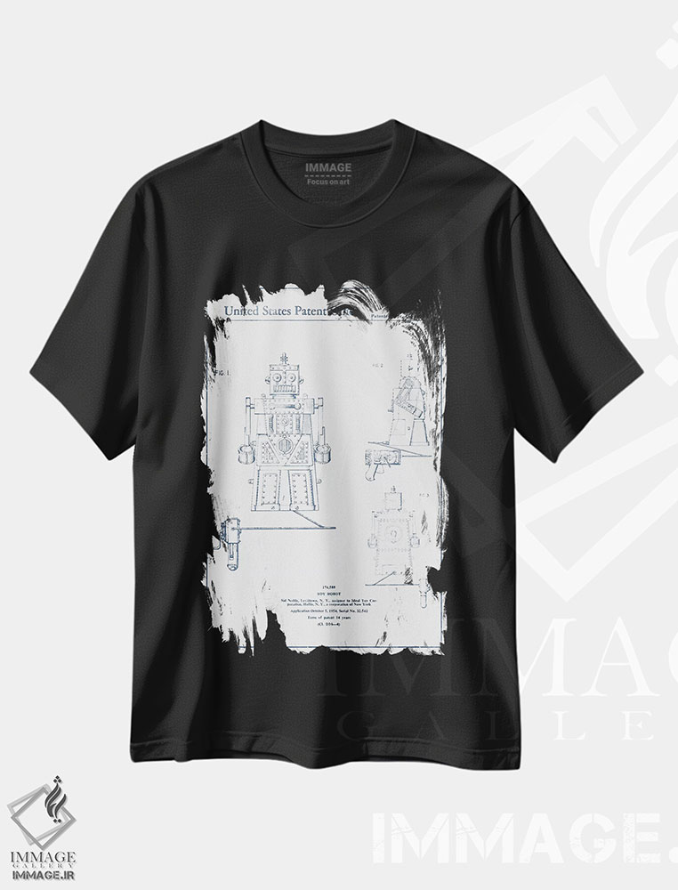 تیشرت طرح دار طرح پتنت ربات اسباب بازی سید نوبل، وینتیج و رترو اثر پیکسل کهنه | فروشگاه ایماژ