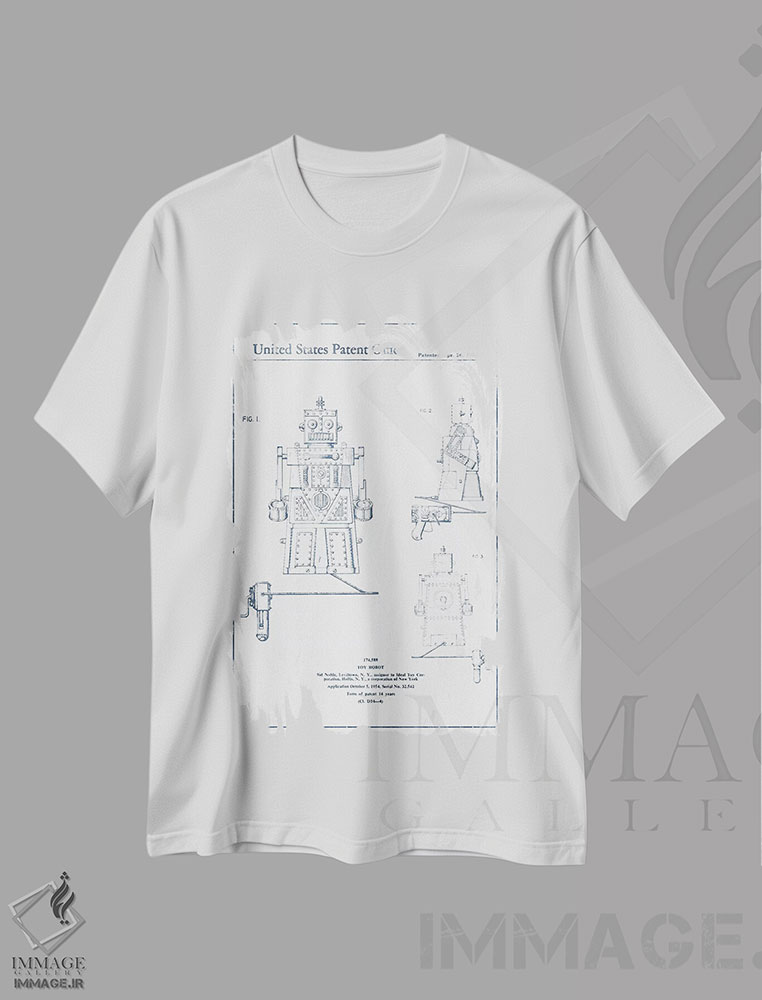 تیشرت طرح دار طرح پتنت ربات اسباب بازی سید نوبل، وینتیج و رترو اثر پیکسل کهنه | immage.ir