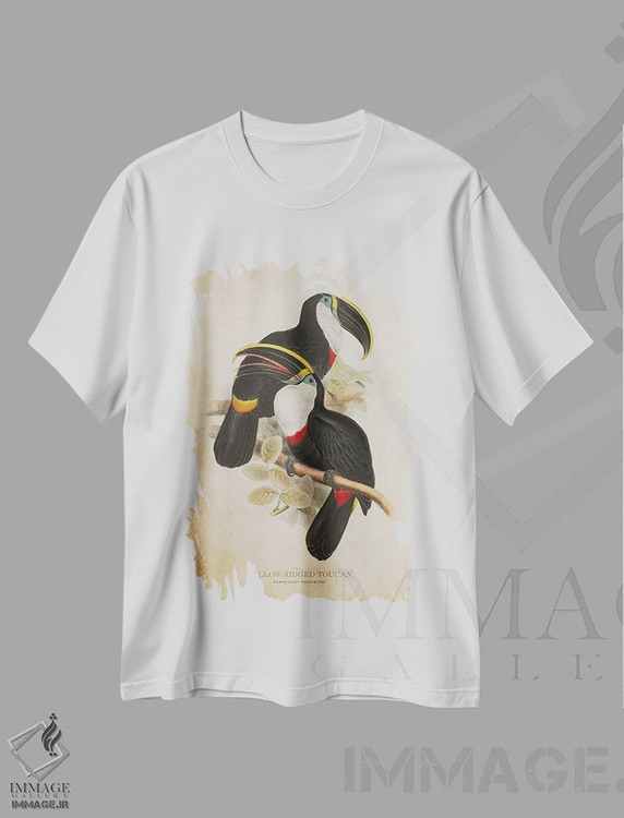 تیشرت طرح دار توقان تاج زرد، تزئینی اثر پیکسل کهنه | immage.ir