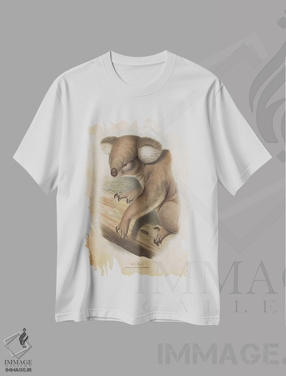 تیشرت طرح دار کوالا فازکولارکتوس سینره ئوس، تزئینی اثر پیکسل کهنه | immage.ir