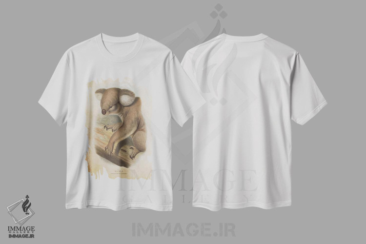 تیشرت طرح دار کوالا فازکولارکتوس سینره ئوس، تزئینی اثر پیکسل کهنه | immage.ir