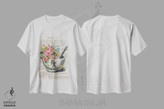 تیشرت طرح دار هاون و دسته هاون گل، هنر دیجیتال اثر پیکسل کهنه | immage.ir