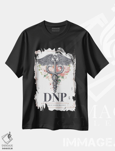 تیشرت طرح دار دی ان پی با گل ها، هنر دیجیتال اثر پیکسل کهنه | فروشگاه ایماژ