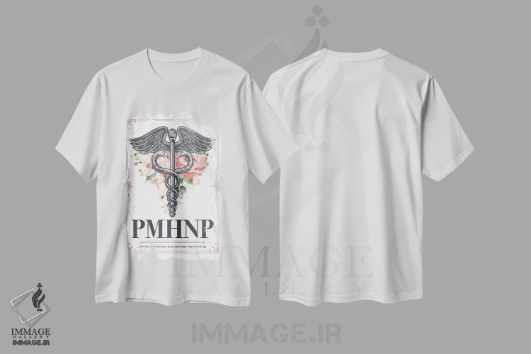 تیشرت طرح دار پی ام اچ ان پی با گل ها، هنر دیجیتال اثر پیکسل کهنه | immage.ir