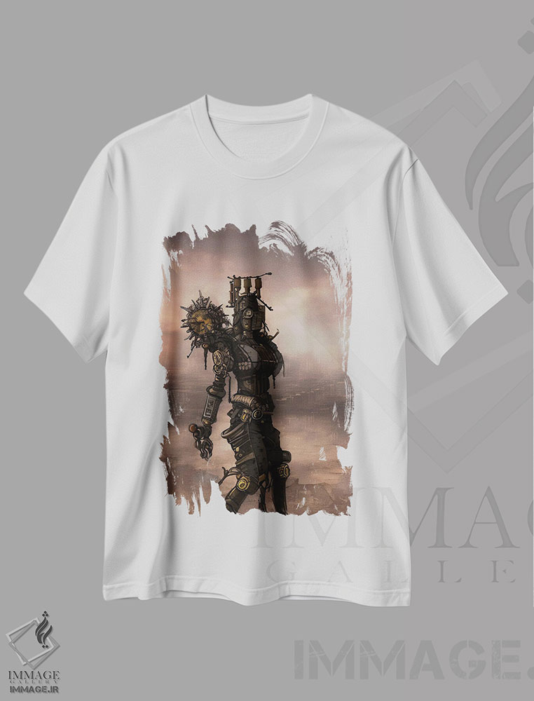 تیشرت طرح دار دروگر سایبرپانک هوش مصنوعی ۲، دکوراسیون جایگزین اثر آلساندرو دلا توره | immage.ir