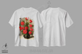 تیشرت طرح دار سکون گل های قرمز هوش مصنوعی ۲، هنر دیجیتال اثر آلساندرو دلا توره | immage.ir