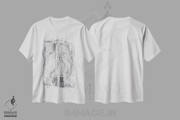 تیشرت طرح دار پوستر ثبت اختراع هاکی، دست نقاشی و طراحی دستی اثر آلساندرو دلا توره | immage.ir