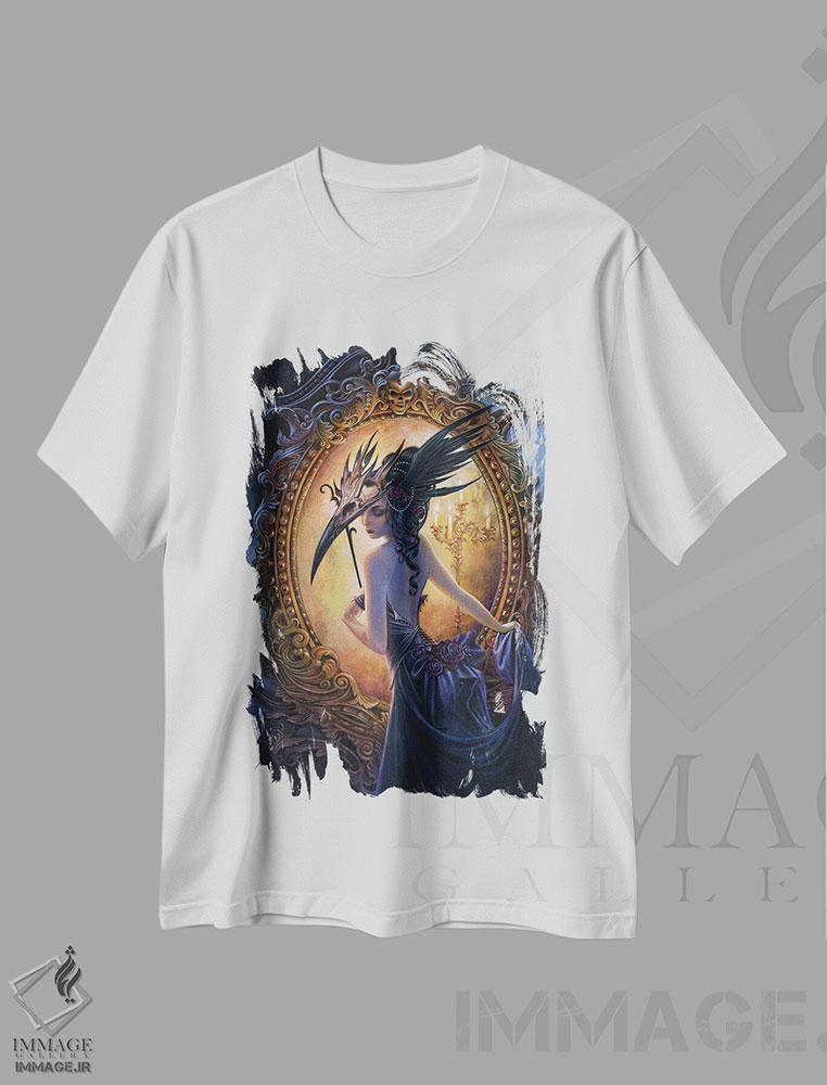 تیشرت طرح دار نقاب گل سرخ سیاه، دکوراسیون جایگزین اثر آلکمی انگلند | immage.ir