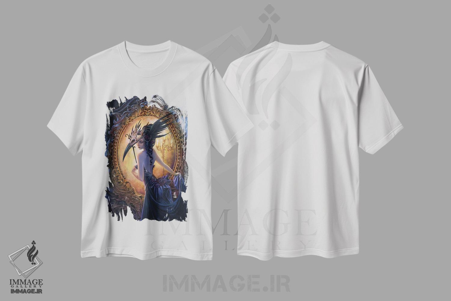 تیشرت طرح دار نقاب گل سرخ سیاه، دکوراسیون جایگزین اثر آلکمی انگلند | immage.ir