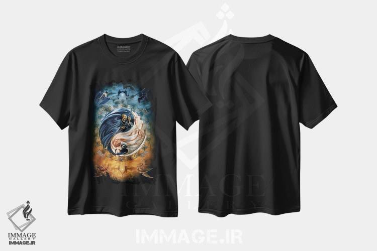 تیشرت طرح دار مقابل آموزه ها، دکوراسیون جایگزین اثر آلکمی انگلند | فروشگاه ایماژ