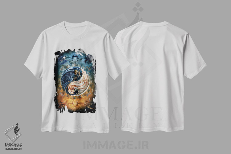 تیشرت طرح دار مقابل آموزه ها، دکوراسیون جایگزین اثر آلکمی انگلند | immage.ir