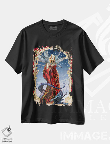 تیشرت طرح دار بارش برف در آوالون، دکوراسیون جایگزین اثر آلکمی انگلند | فروشگاه ایماژ