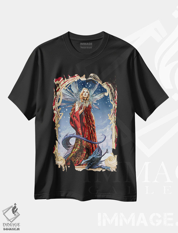 تیشرت طرح دار بارش برف در آوالون، دکوراسیون جایگزین اثر آلکمی انگلند | فروشگاه ایماژ