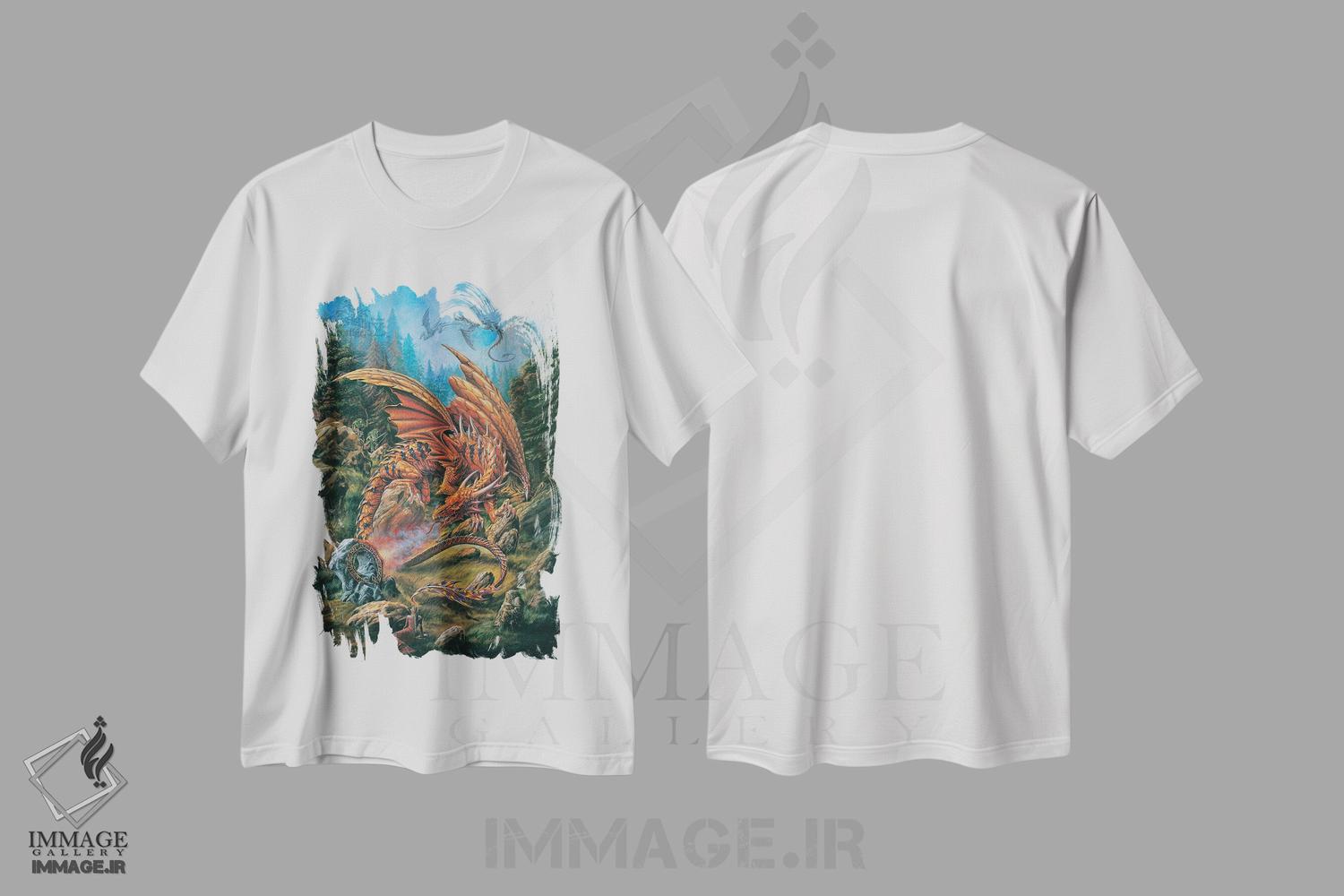 تیشرت طرح دار اژدهایان حلقه ی رون، دکوراسیون جایگزین اثر آلکمی انگلند | immage.ir