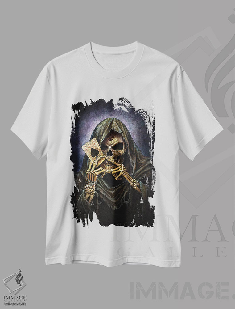 تیشرت طرح دار برگ آس مرگ، دکوراسیون جایگزین اثر آلکمی انگلند | immage.ir