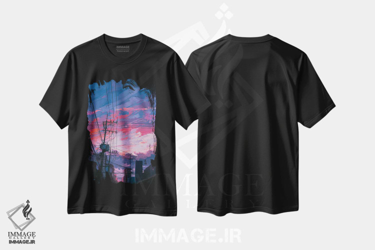 تیشرت طرح دار دیوارها، هنر فاخر معاصر اثر آلنا آئنامی | فروشگاه ایماژ
