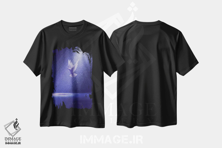 تیشرت طرح دار قداست، دکور معاصر اثر آلساندرو پیراس | فروشگاه ایماژ