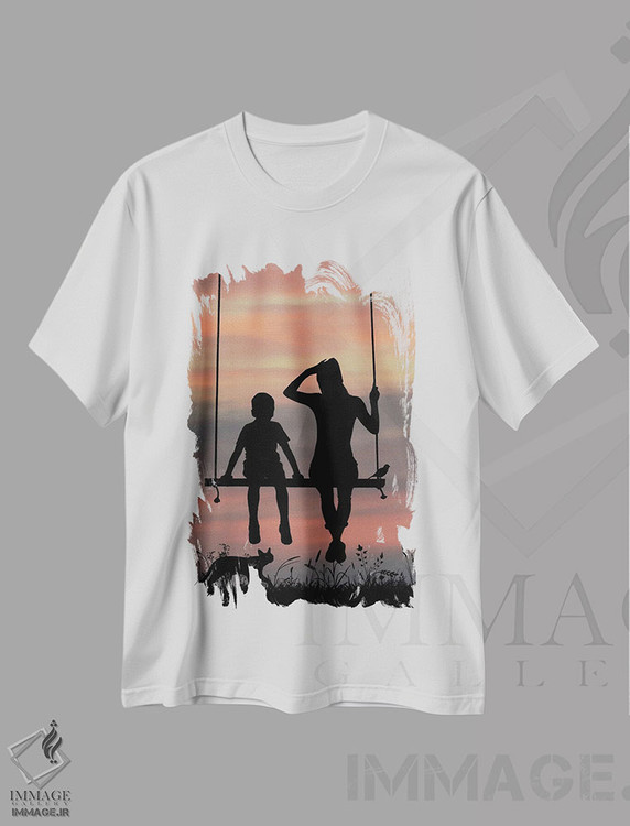 تیشرت طرح دار منظره غروب، عکاسی ترکیبی اثر عبدالله ایویندار | immage.ir